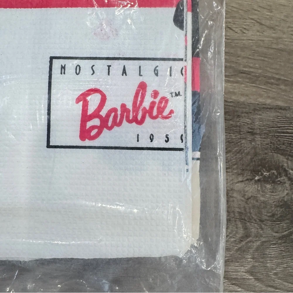 Vintage Barbie Disposable Tablecloth Table Cover Party C.A. Reed 96x52 Fashion